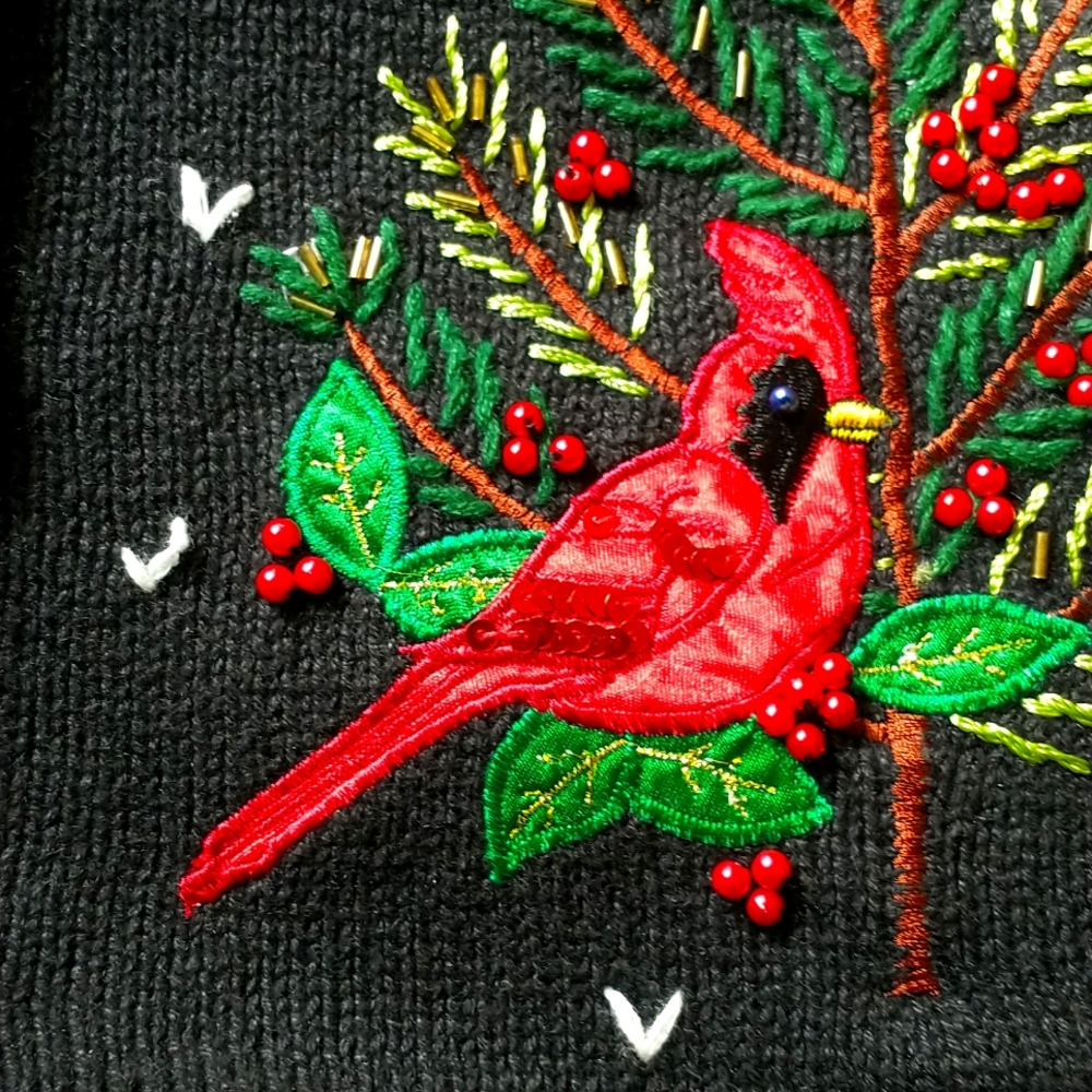 Holiday Beaded Vest - Picture 2 of 6